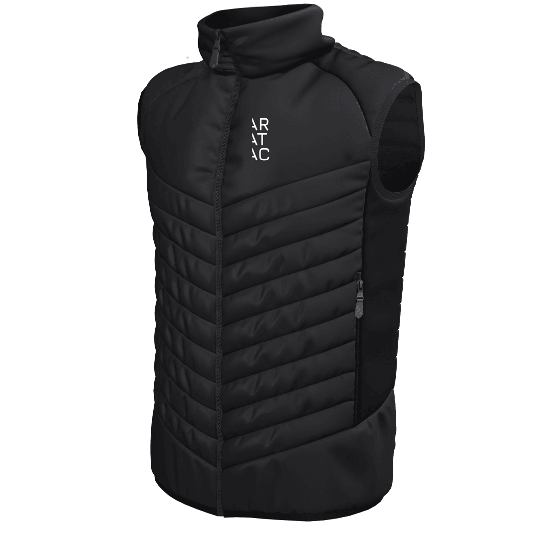 Aratac Mens Black Gilet — product view 1