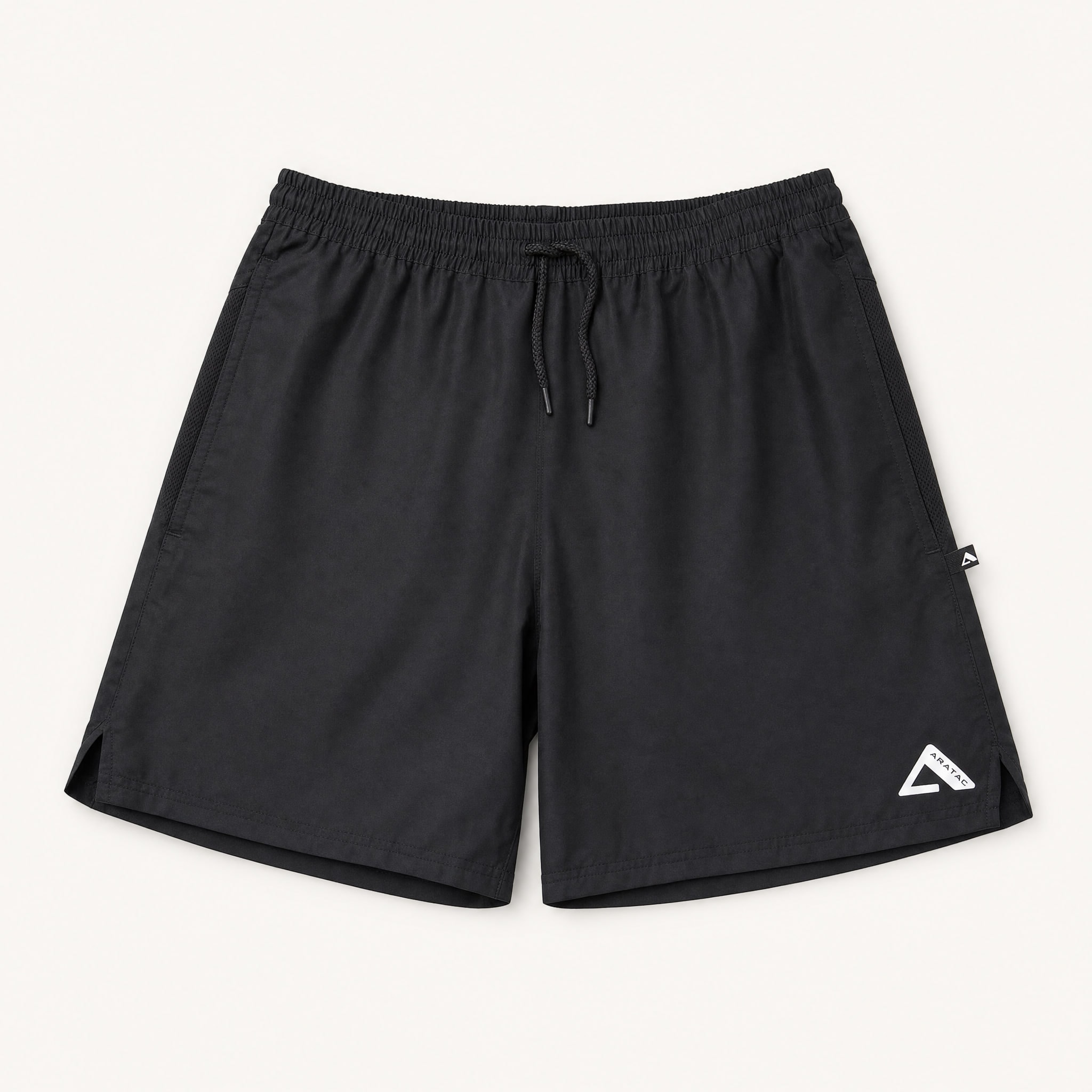 Aratac Lisbon Short in Black, front view